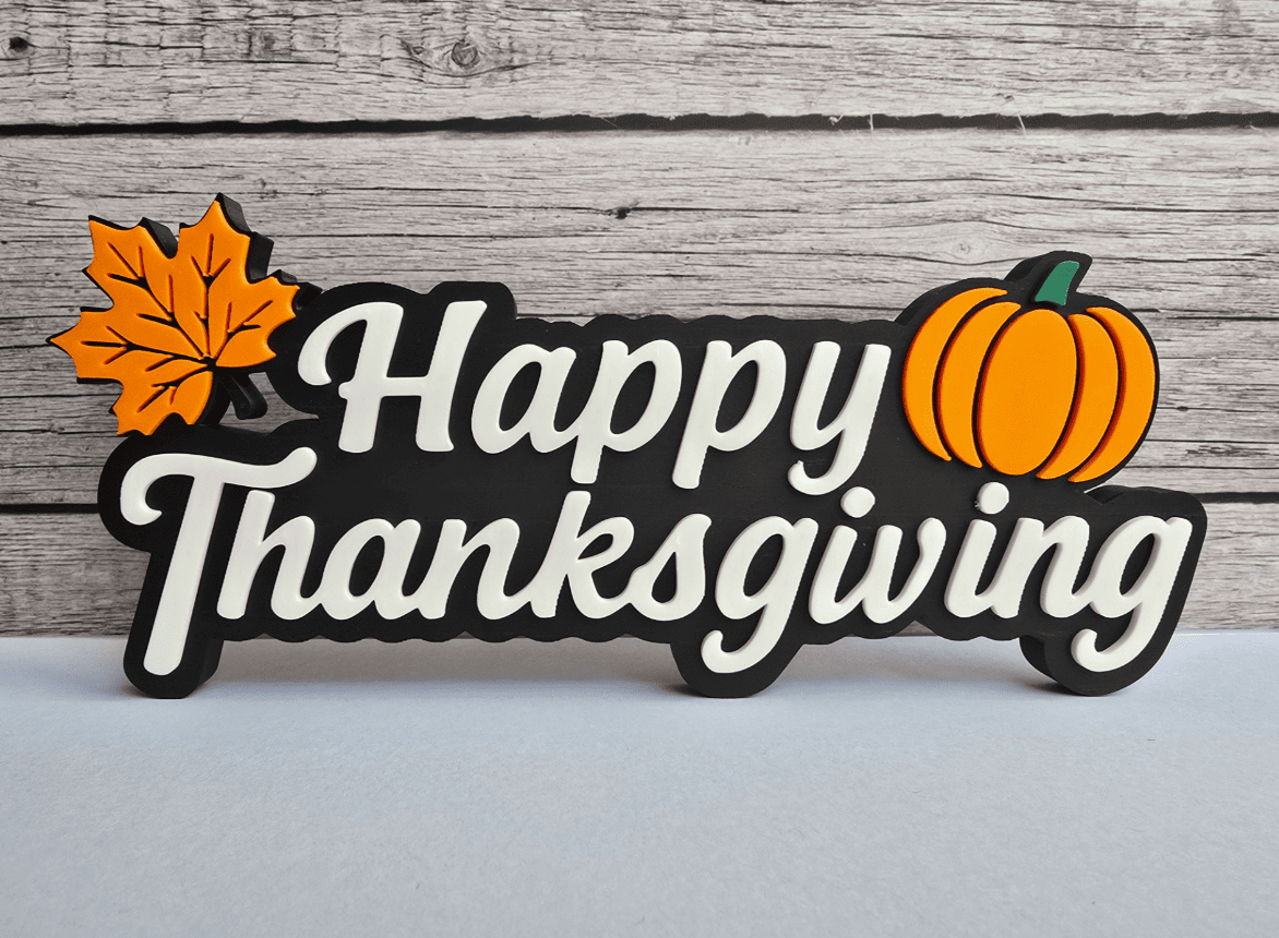 cool thanksgiving 3d models_4_happy thanksgiving sign
